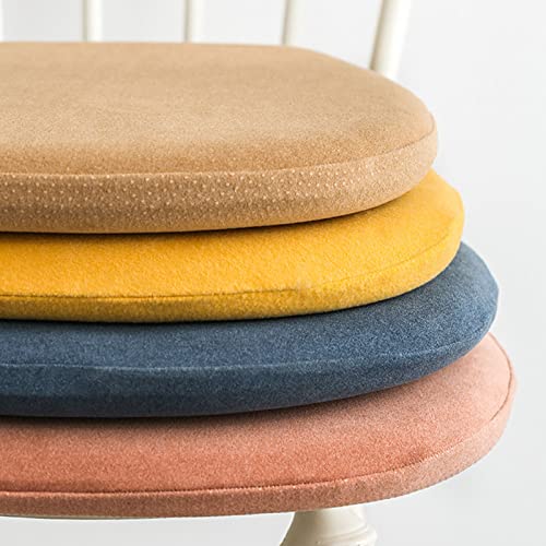 4 Count Memory Foam Kitchen Dining Chair Pads with Ties Soft Seat Cushion Non-Slip Chair Cushion with Machine Washable Cover-Peacock Green||40X40cm/15.7x15.7in