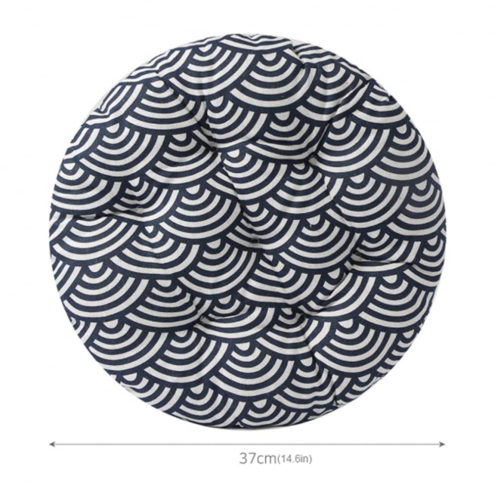 Muellery Home Decor Seat Cushion Chair Cushion Pad Round Home School Navy TPYU107628