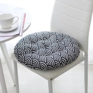 Muellery Home Decor Seat Cushion Chair Cushion Pad Round Home School Navy TPYU107628