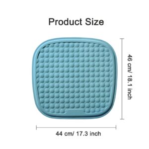 LGNORA Breathable Gel Seat Cushion for Long Sitting Non-Slip Comfortable Car Seat Cushion Cool Washable Home Office Chair Cushion Reduce Sweat (Grey)