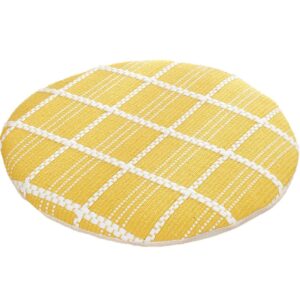 Bar Stool Cushions Round 18 Inch Memory Foam Seat Cushions Thick Non Slip Chair Pad Cover Tatami Kitchen, Cafes, Office Cushion Zipper Washable (18 inch, L)