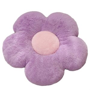 wyike little daisy sofa pillow cute flower bay window cushion sunflower cushion office seat cushion (purple)