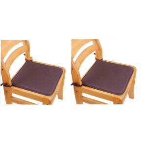 chair cushion dining chair pad with ties soft seat cushions for home office dinning chair,set of 2 (coffee)