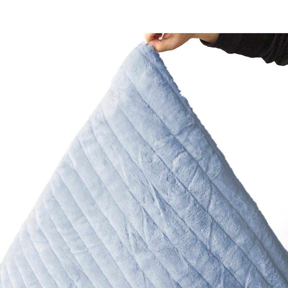 YU&AN Bay Window mat,Window sill mat Plush Bay Window Blanket Tatami Cushion Balcony mat Machine Washable for Sofa Bedroom Window sill-Blue 60x180x1.5cm(24x71x1inch)