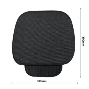 DEALPEAK Breathable Ice Silk Car Seat Cushions Four Seasons General Car Interior Anti-Skid Seat Covers Office Chair Mat (1PC Black)