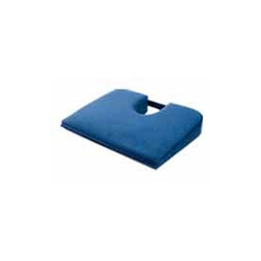 Tush Cush Seat Cushion - Small Home Office Car Compu Computer Ergonomic Orthopedic Chair Cushion - Navy Velour Fabric