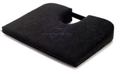 TUSH CUSH Home Office Orthopedic Large Computer Ergonomic Seat Cushion Original - Carbon Executive Faux Leather Vinyl