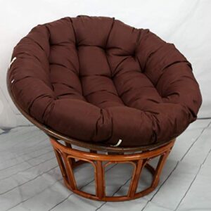 sazdfy round corduroy seat cushion,four seasons radar chair pad,thicken with ties chair cushion for wicker chair wooden chair round chair-dark brown e 90x90cm(35x35inch)