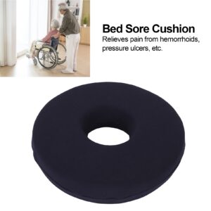 Bed Sore Donut Pillow,25cm Butt Sitting Cushion, Donut Pillow Wheelchair Nursing Bed Sore Pad for Bedridden Patient Elderly Black