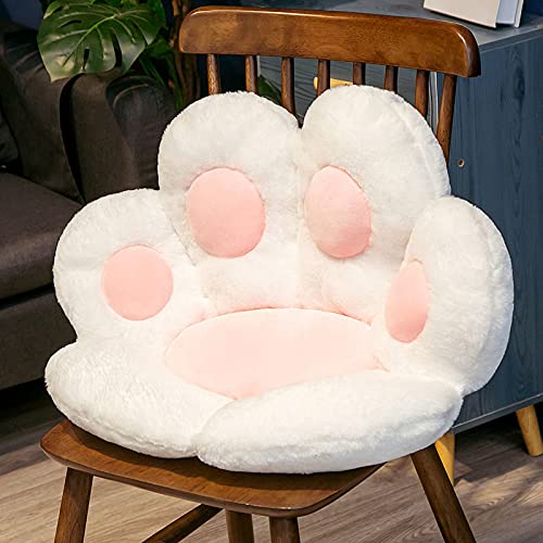 ZTGD Cat Paw Cushion, Cat Claw Seat Cushion Skin-Friendly Wear Resistant PP Cotton Cat Paw Shaped Chair Cushion for Home White 70cm x 60cm 70cm x 60cm