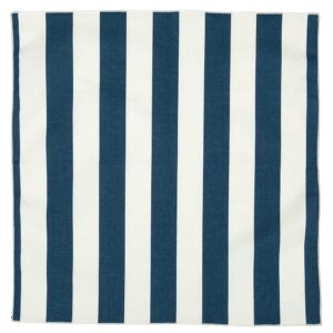 Blue and White Cloth Napkins 18" Dinner to Mix with Red White and Blue Stripes, July 4 Décor Patriotic Stars and Stripes Cotton Linen Napkins Pk 4