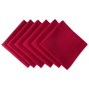dii 100% spun polyester table top collection, napkins, 18x18, red, 6 piece