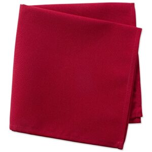 DII 100% Spun Polyester Table Top Collection, Napkins, 18x18, Red, 6 Piece