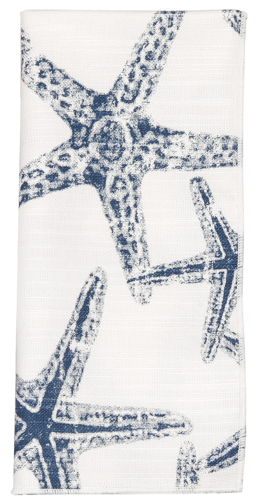 Cloth Napkins Table Linens Linen Napkins Dinner Napkins Nautical Beach Set of 12 Starfish Blue 18" x 18"