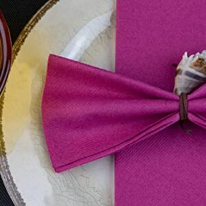 SimuLinen Magenta Dinner Napkins Paper Disposable & Decorative –Dinner Napkins with Linen-feel, Cloth-Like & KOSHER for Passover, Easter, Weddings, Shower Napkins – Size: 16”x16” – Box of 50