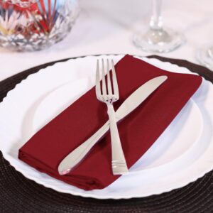 Utopia Home Red Cloth Napkins (12 Pack, 20x20 Inches), Ideal Dinner Napkins for Party, Wedding and Lunch/Dinner