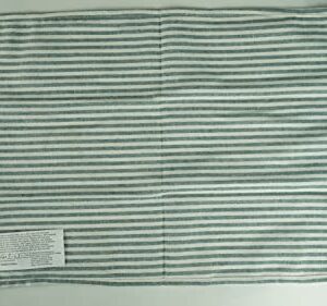 INFEI Plain Striped Cotton Linen Blended Dinner Cloth Napkins - Set of 12 (40 x 30 cm) - for Events & Home Use (Ocean)