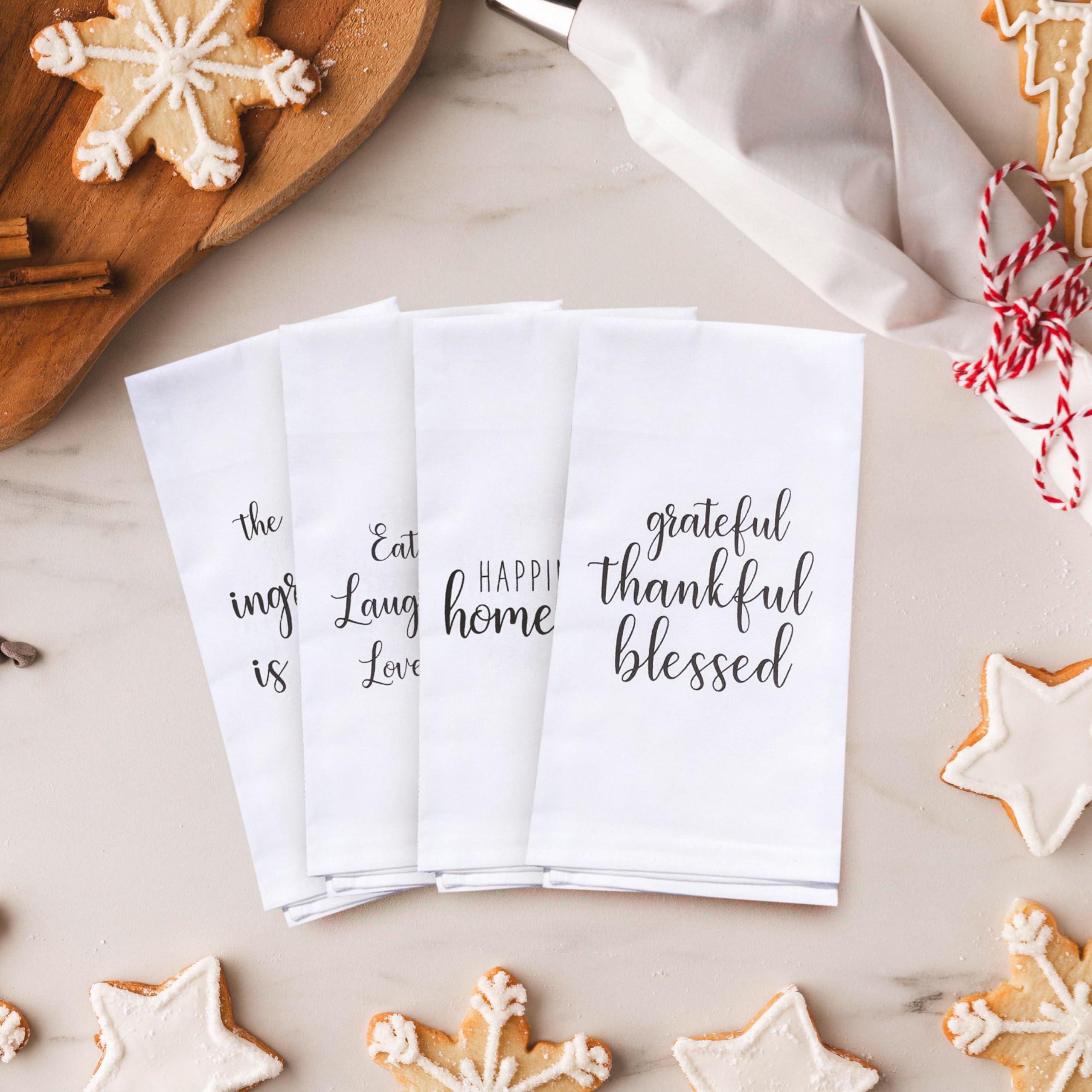 Michael Grace Gifts Decorative Kitchen Towels - Cute Kitchen Towels with Sayings, Cute Tea Towels for Kitchen, Cute Dish Towels, Perfect for Housewarming Gift Christmas Mothers Day Birthday