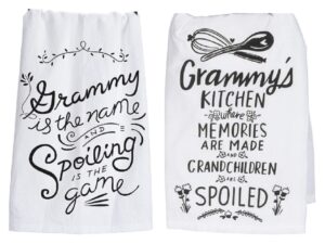 primitives by kathy grammy towel set - grammy is the name spoiling and grammy's kitchen where memories