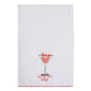 DII Cocktail Collection Kitchen, Dishtowel Set, Dishtowel Set, Sassy Cocktails 4 Piece