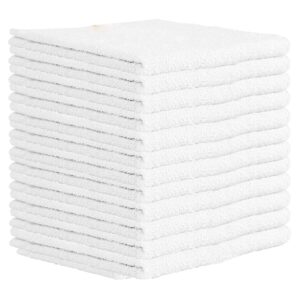nabob wipers kitchen bar mop terry towels 12 pack - 100% cotton - size 14x17 - perfect for your home, kitchen, bathroom, bars, restaurants & auto - super absorbent (white)