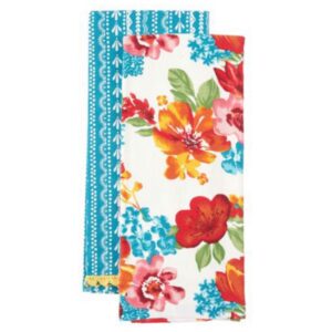 the pioneer woman wildflower whimsy kitchen towels, set of 2