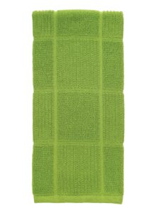 t-fal textiles cotton dish towel, solid - single, green