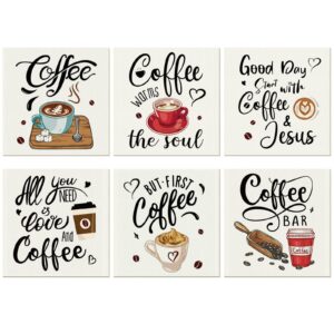 6 pieces mixed swedish kitchen coffee dishcloths reusable absorbent cleaning cloth quick drying washable cleaning wipes no odor dish cloths for kitchen bathroom office wedding housewarming