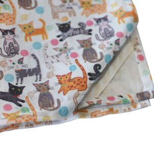 Sunshine Vibes Cat Tea Towels Set of 2 100% Cotton cat Lover Pattern with Hanging Loop; to Tackle All of Your Drying, Wiping and Cleaning Kitchen tasks for cat Lover!