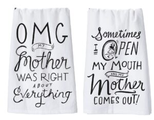 primitives by kathy mom towel set - omg my mother was right and open my mouth and my mother comes out