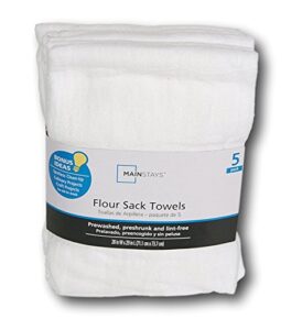 white flour sack towels -pack of 5