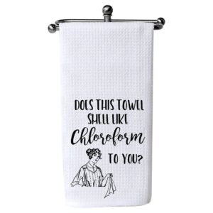 xikainuo does this towel smell like chloroform to you waffle cotton kitchen towels, kitchen decor towel flour sack towel dish towel for mom grandma friends christmas new home housewarming gifts