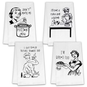 roxiuc kitchen towels set gift for nana, mom, grandma,wife,mother in law, new mom, housewarming gift for women hostess