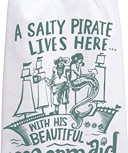 Primitives by Kathy 35666 LOL Made You Smile Dish Towel, 28", Beautiful Mermaid