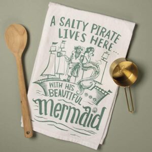 Primitives by Kathy 35666 LOL Made You Smile Dish Towel, 28", Beautiful Mermaid