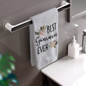 HIWX Best Gammie Ever Decorative Kitchen Towels and Dish Towels, Watercolor Boho Floral Gammie Grandma Mother's Day Hand Towels Tea Towel for Bathroom Kitchen Decor 16×24 Inches
