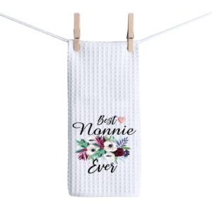 tsotmo nonnie kitchen towel best nonnie ever gift grandmother kitchen towel nonnie gift (nonnie towel)