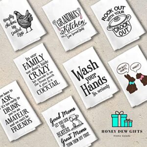 Honey Dew Gifts, No Bitchin in The Kitchen, Cotton Flour Sack Towel, 27 x 27 Inch, Made in USA, Funny Dish Towels, Hand Tea Towels, Adult Humor Kitchen Towels, Inappropriate Gifts, Kitchen Decor