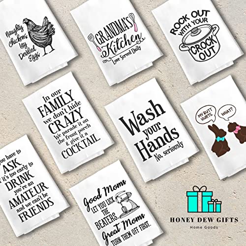 Honey Dew Gifts, No Bitchin in The Kitchen, Cotton Flour Sack Towel, 27 x 27 Inch, Made in USA, Funny Dish Towels, Hand Tea Towels, Adult Humor Kitchen Towels, Inappropriate Gifts, Kitchen Decor