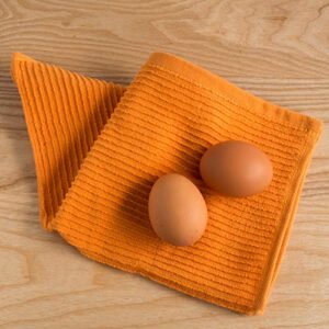 Now Designs Ripple Kitchen Dishcloth, Set of 4, Kumquat Orange