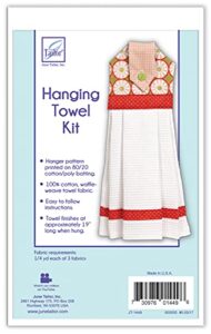 june tailor jt-1449 hanging towel kit, none , white 7.00" x 6.00"