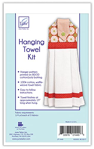 June Tailor JT-1449 Hanging Towel Kit, None , White 7.00" x 6.00"