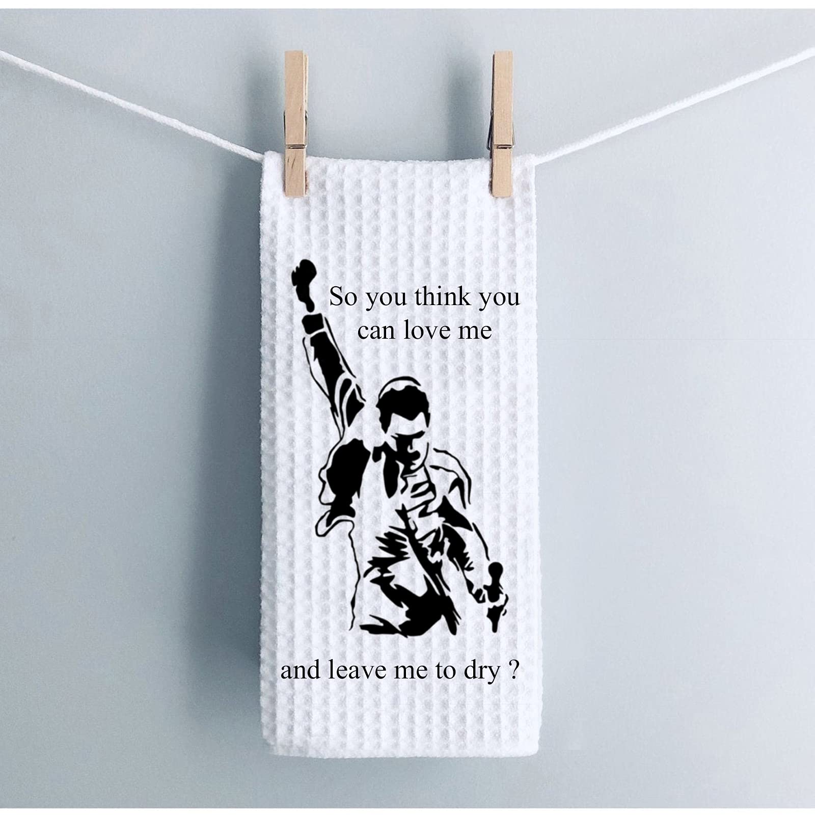 WCGXKO Song Lyrics Inspired Kitchen Towel So You Think You Can Love Me and Leave Me to Dry Dishcloth (Leave Me to Dry)