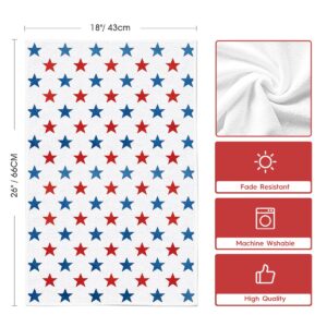 Artoid Mode Blue Stars Home Sweet Home Patriotic 4th of July Kitchen Towels Dish Towels, Memorial Day 18x26 Inch Seasonal Decoration Hand Towels Set of 2