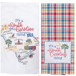 2 Piece Kay Dee Home State Of South Carolina Embroidered Kitchen Towel Bundle