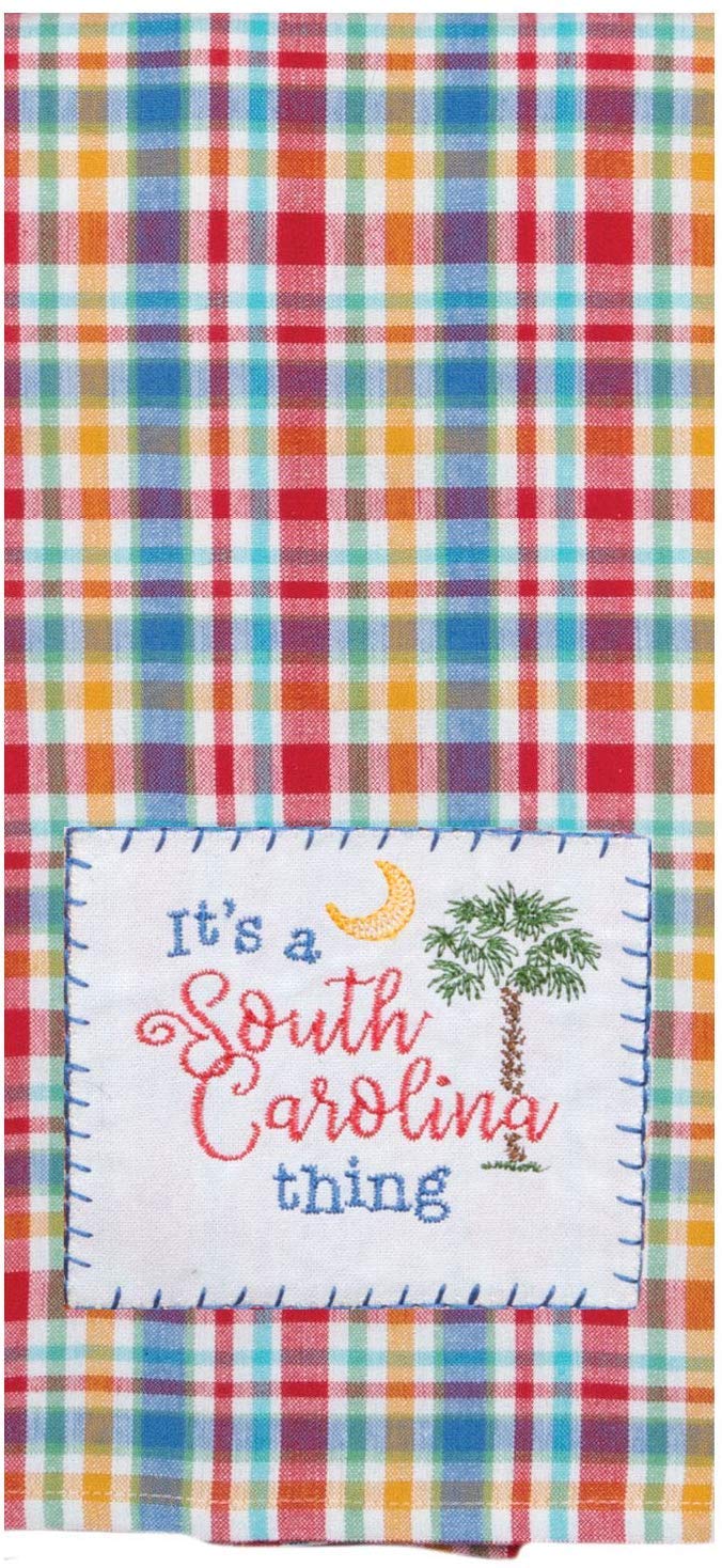 2 Piece Kay Dee Home State Of South Carolina Embroidered Kitchen Towel Bundle