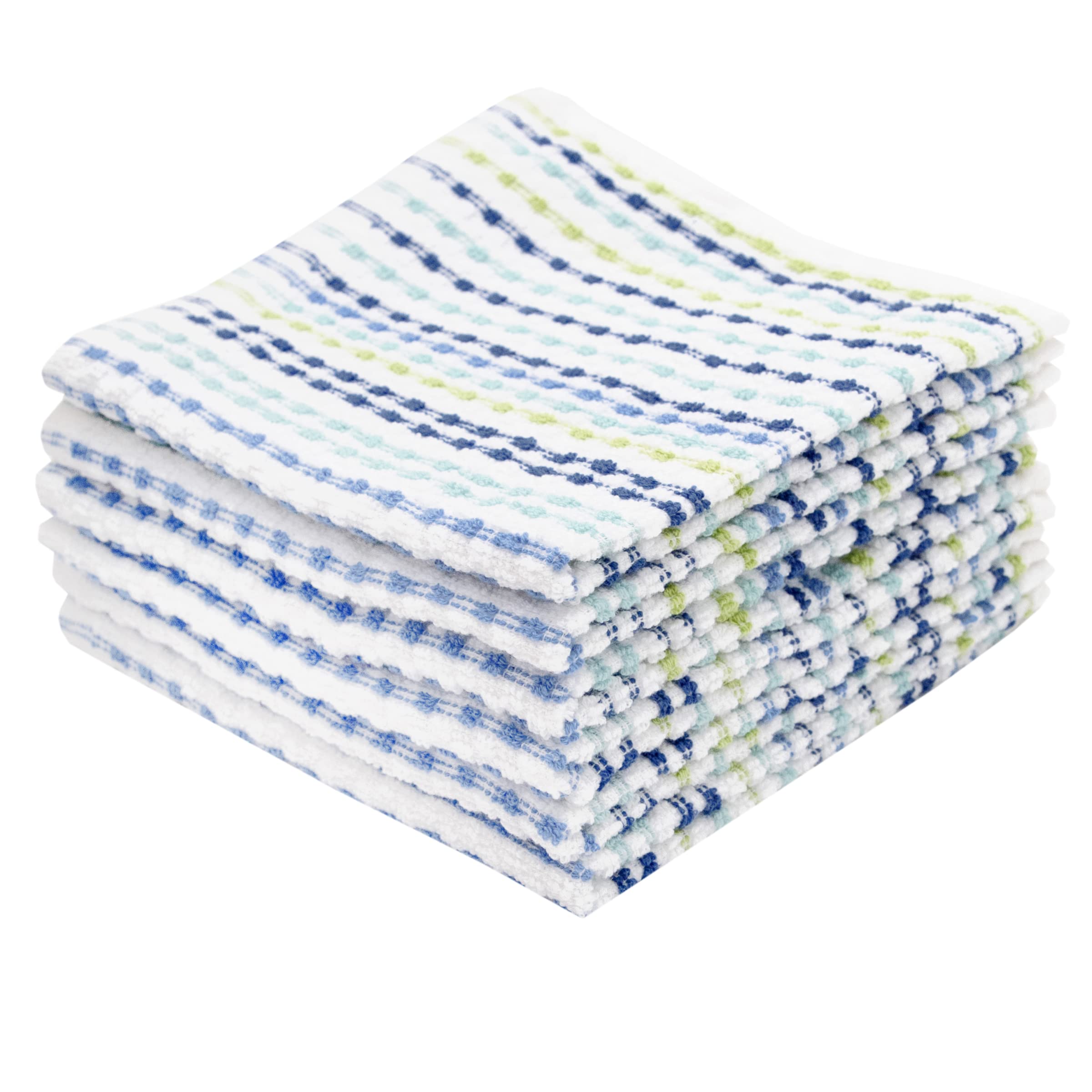 Ritz Pebble Bar Mop Cloth, Cool Blue Green, 6 Piece Set