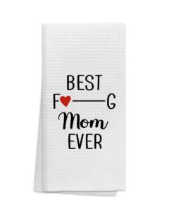 ohsul best mom ever highly absorbent kitchen towels dish towels dishcloth,best mom gifts hand towels tea towel for bathroom kitchen decor,mother's day birthday gifts for mom mother from daughter son