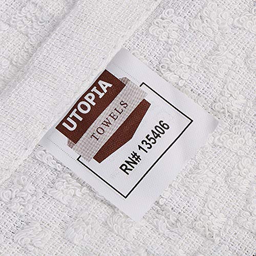 Utopia Towels 12 Pack Kitchen Towels, 15 x 25 Inches Cotton Dish Towels, Tea Towels and Bar Towels (Red)