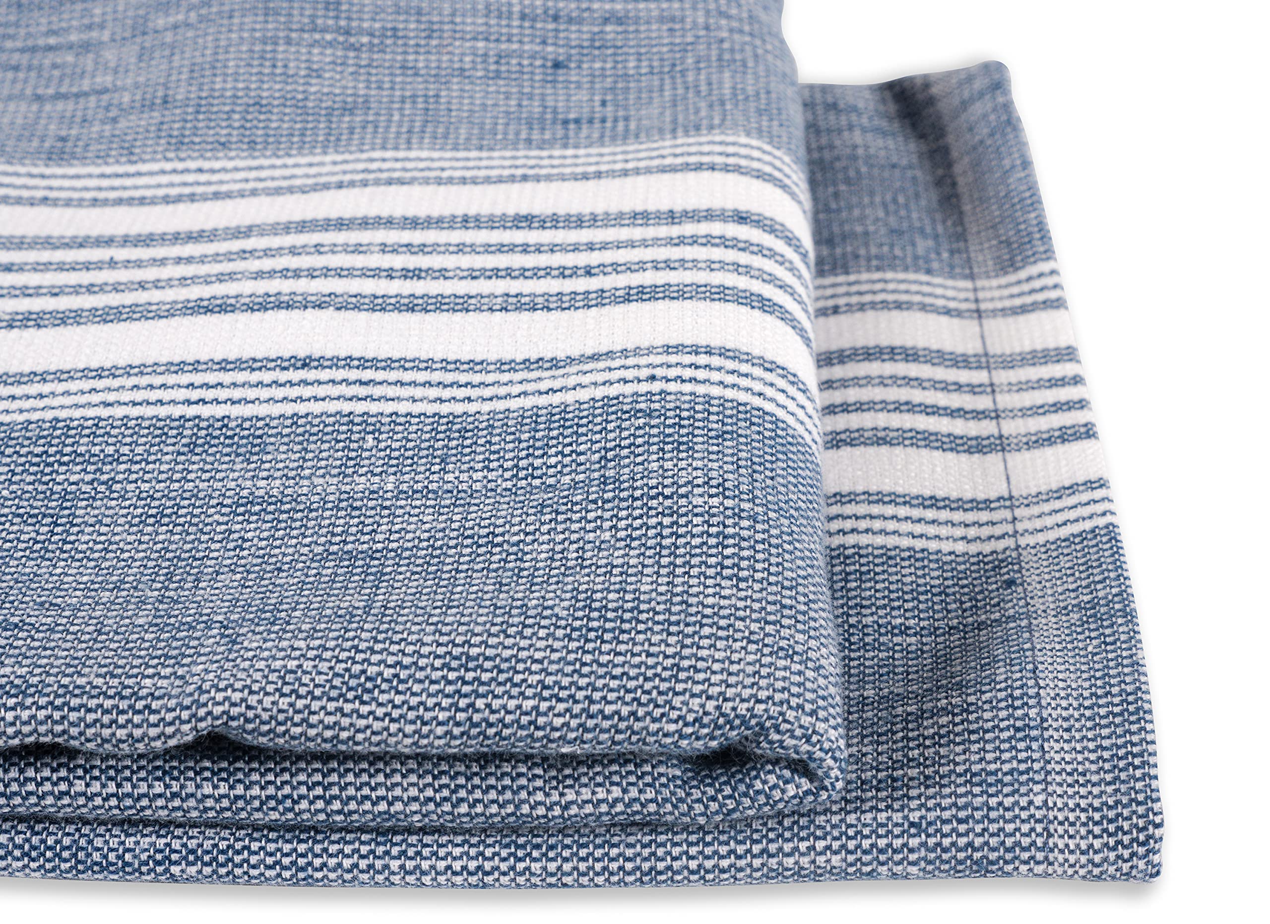 KAF Home Strada Reversible Kitchen Towel - Set of 6, Oversized 20 x 30 Inch, 100% Cotton Dish Towels - Made in Turkey